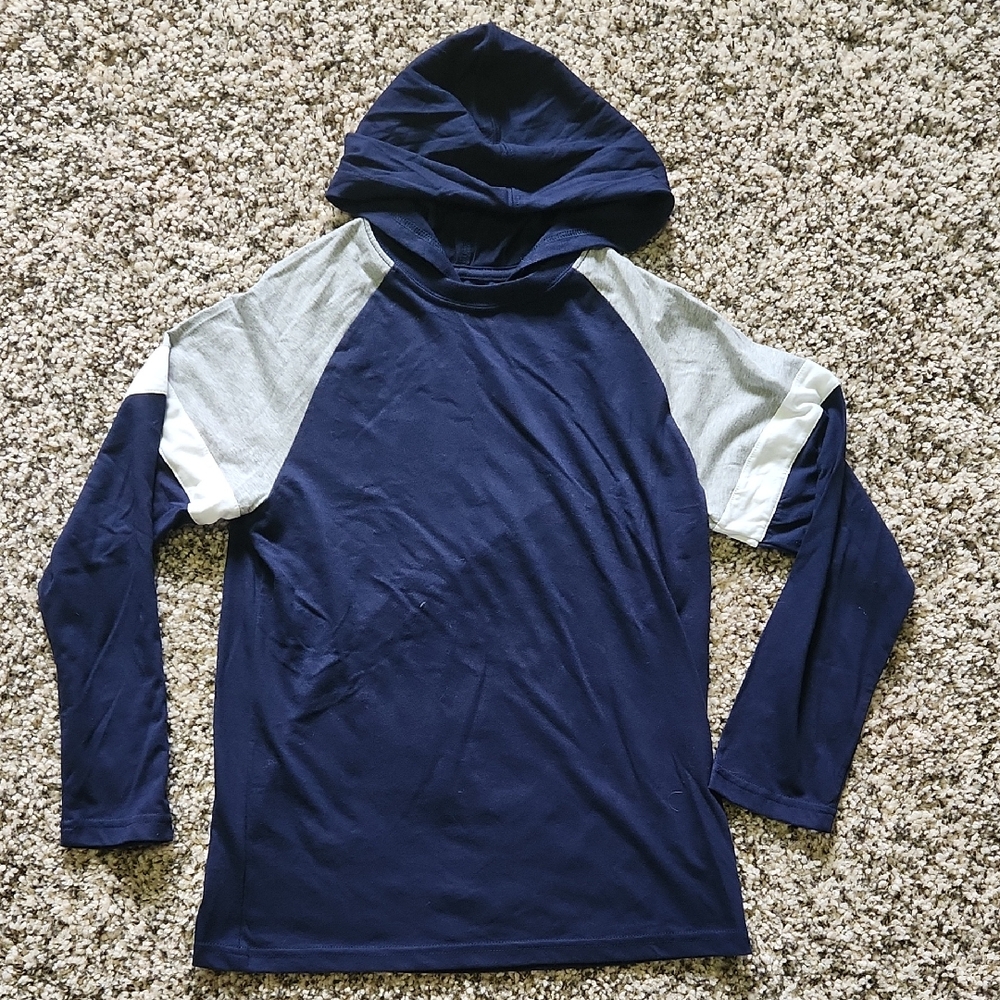 PLACE Dark Blue Casual Hoodie